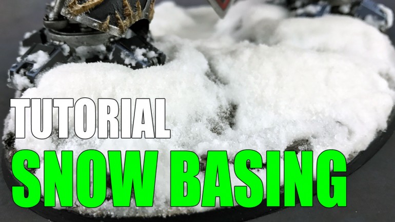 Miniature Snow Bases Tutorial
