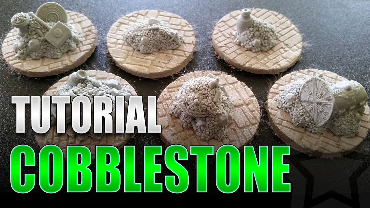 Paving Base Toppers for Wargaming Cobble Miniatures Various sizes 