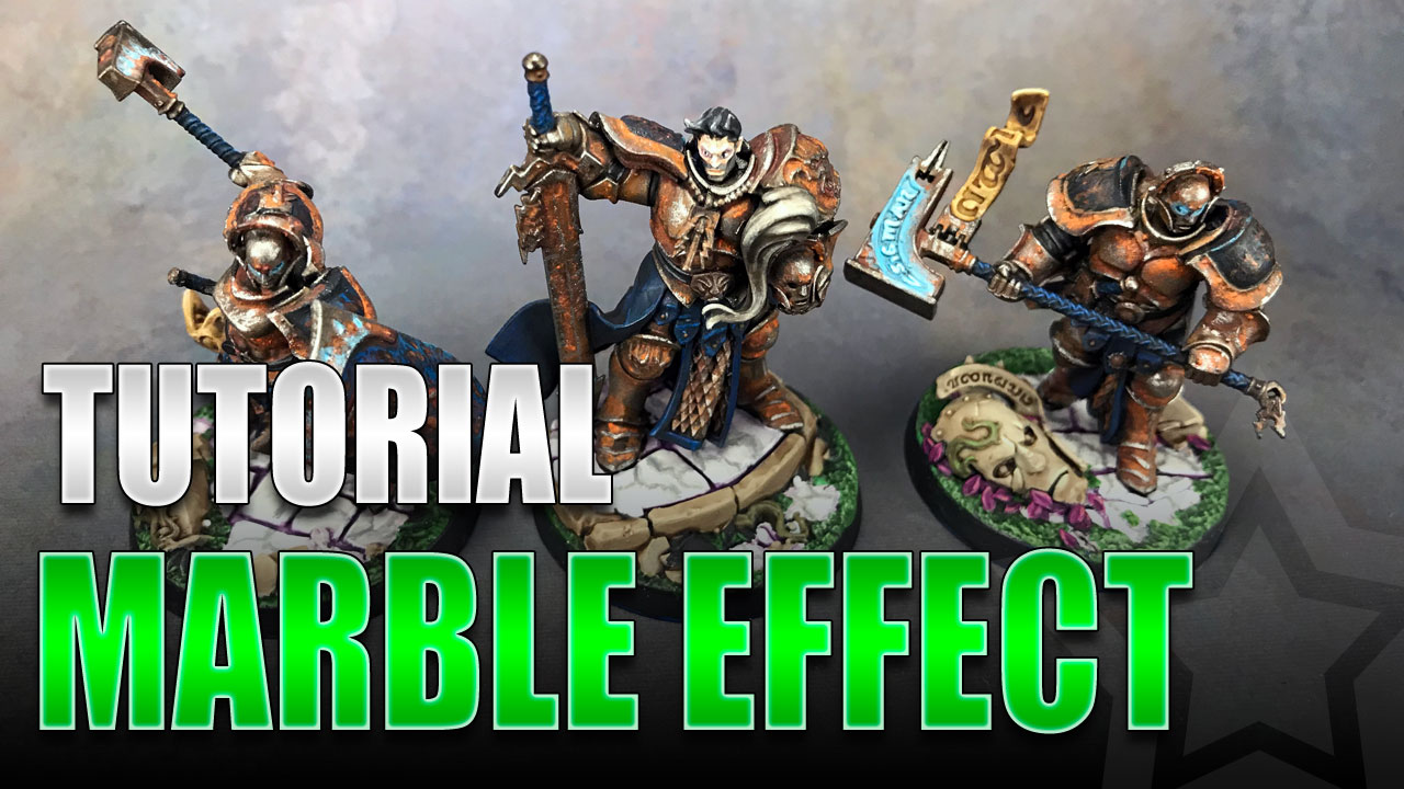 Surprisingly Easy Way to Paint Marble for Miniatures (How To)