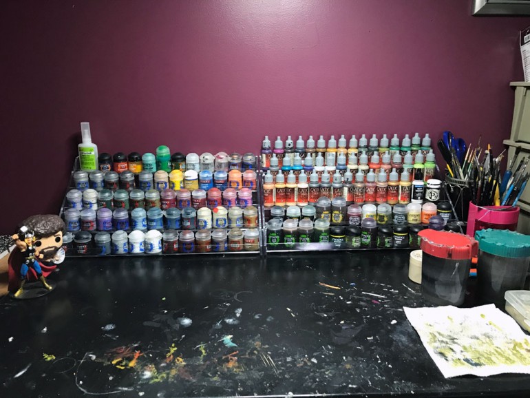 Acrylic Paint Rack