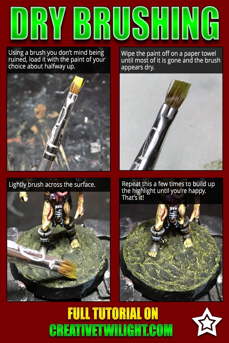 A Beginners Guide to Dry Brushing Tabletop Miniatures - Paint Your Army