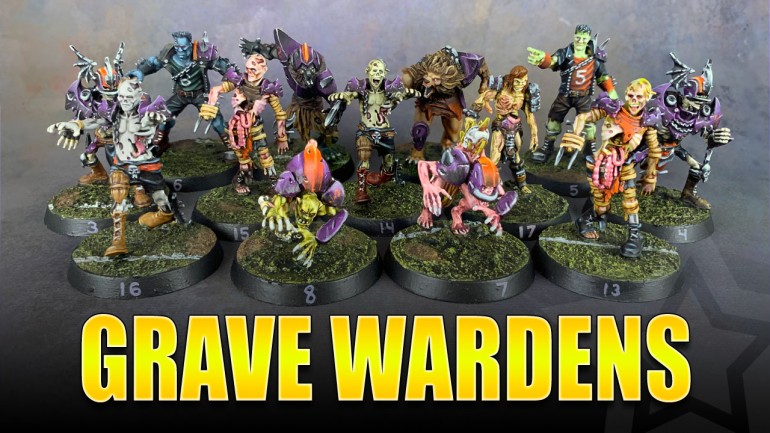 Blood Bowl Necromantic Team Painted