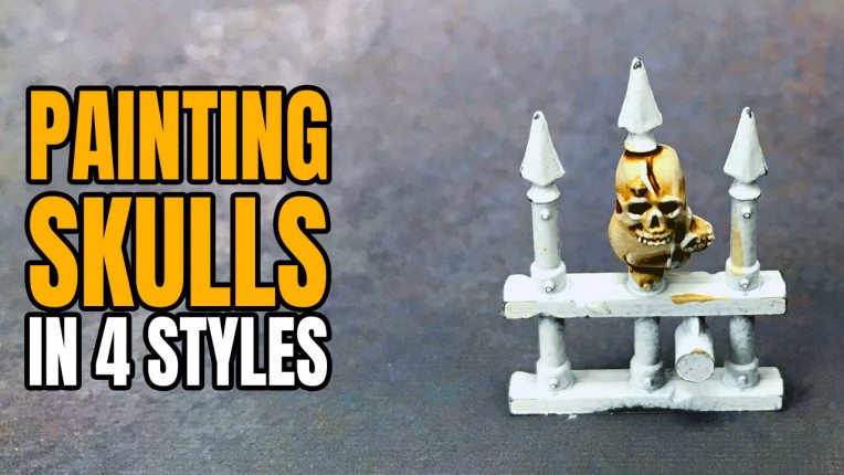 Painting Skulls for Miniatures