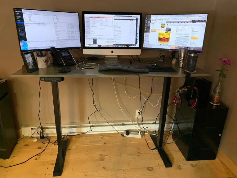 Building An Adjustable Standing Desk, Best Wood Finish For Desk Reddit