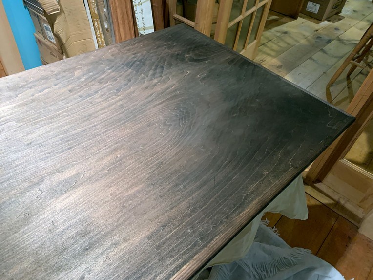 Brown stained desk
